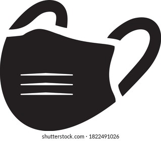 Nice minimalist icon mask vector