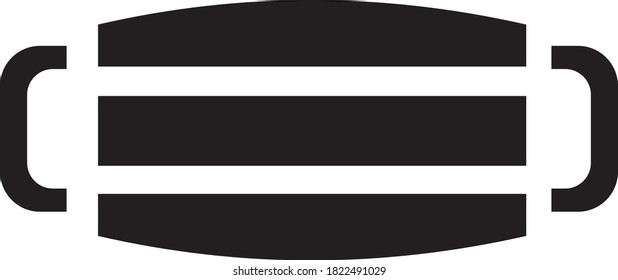 Nice minimalist icon mask vector