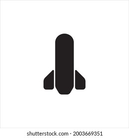 icono de un bonito misil para el juego o logotipo