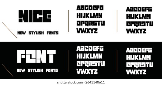 Nice modern minimal flat alphabet capital letter logo design