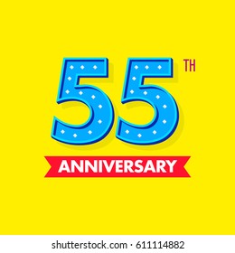 NIce and moderns blue number for celebrations and anniversaries
