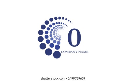 Nice monogram design for letter O. The emblem fits well with the business style logo and brand of the company. Vector illustration