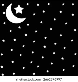 lua agradável à noite isto