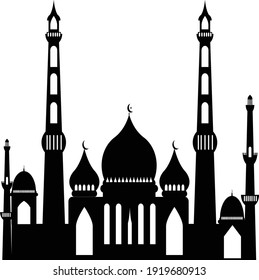 a nice mosque dome illustration image for a stamp icon template