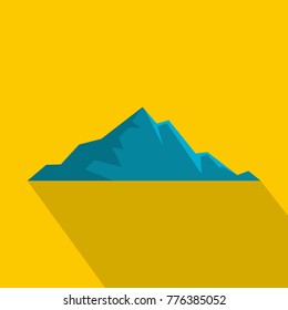 Nice mountain icon. Flat illustration of nice mountain vector icon for web