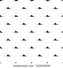 Nice mountain pattern seamless vector repeat geometric for any web design