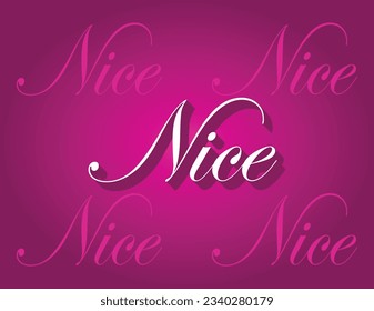Nice with multiple nice background