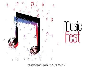 nice music notes background design