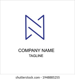 Nice N letter logo design