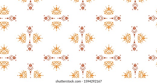 Nice nativ hand-drawn ikat background - Ethnic folk pattern. Beautiful background