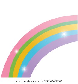 nice nature rainbow element in the sky