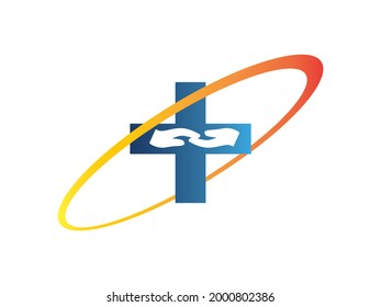 diseño de vectores con logotipo de hospital nuevo y bonito