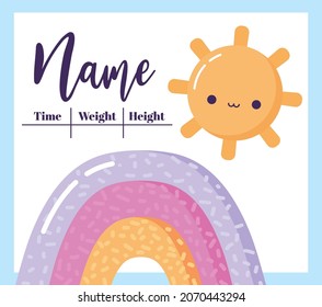 nice newborn poster with items
