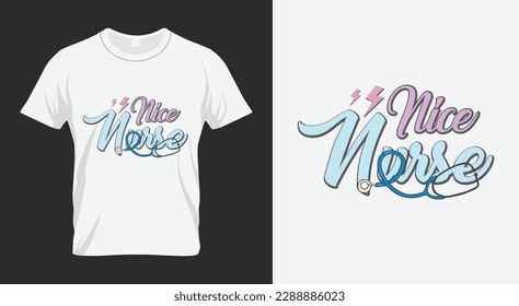Nice nurse Retro Nurse Sublimation Design