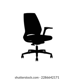 Nice Office chairs silhouettes vector Design.