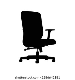 Nice Office chairs silhouettes vector Design.