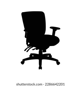 Nice Office chairs silhouettes vector Design.