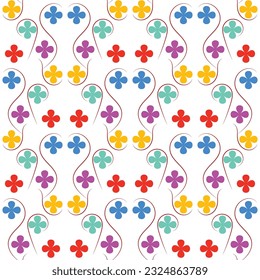 Nice oriental pattern, sameless pattern vector.