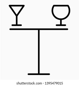 Nice Outline Bar vector icon