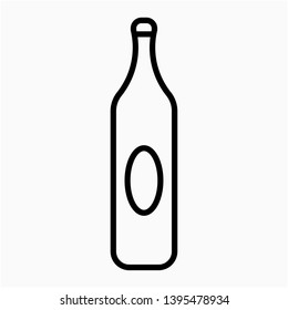 Nice Outline Beer bottle vector icon