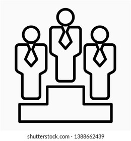 Nice Outline competition vector icon