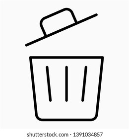 Nice Outline Garbage vector icon