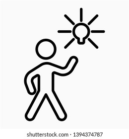 Nice Outline Idea vector icon