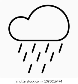 Nice Outline Rain vector icon