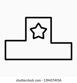 Nice Outline Ranking vector icon