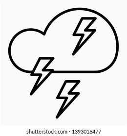 Nice Outline Storm vector icon