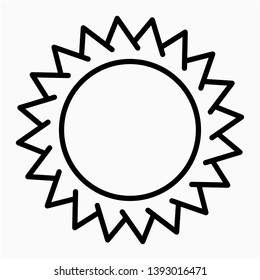 Nice Outline Summer vector icon