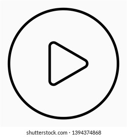 Nice Outline Video vector icon