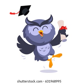 Nice owl, he is celebrating his graduation

