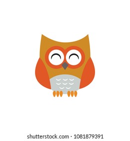 nice owl logo vector