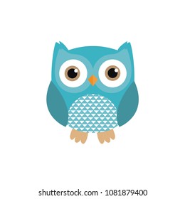 nice owl logo vector