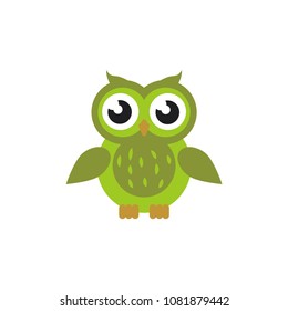 nice owl logo vector
