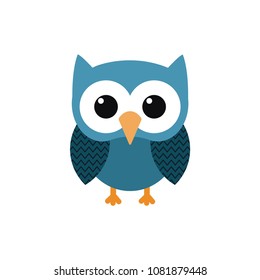 nice owl logo vector