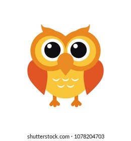 nice owl logo vector cartoon