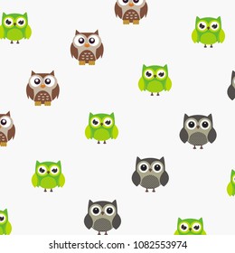 nice owl pattern logo