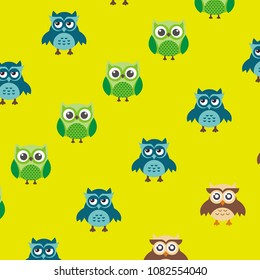 nice owl pattern logo