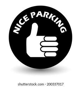 Nice parking sticker