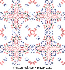 Nice pattern floral digital design created in specialized software for graphic resources for helping graphics designer to create finest art and design.