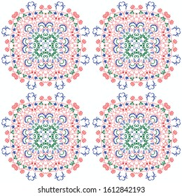Nice pattern floral digital design created in specialized software for graphic resources for helping graphics designer to create finest art and design.