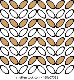 Nice pattern with stylized brown leaves
