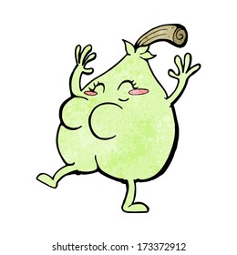 a nice pear cartoon