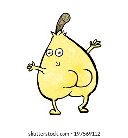 a nice pear cartoon