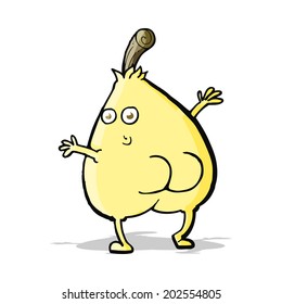 a nice pear cartoon