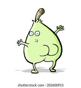 a nice pear cartoon