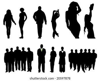 nice people silhouettes