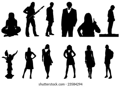 nice people silhouettes